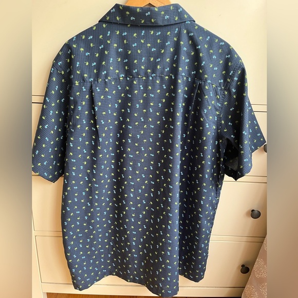 Haggar Men’s Dashboard Hula Girl Print Shirt - Picture 7 of 7